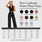 Pantalon large à rayures taille haute pour femme