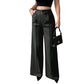 Pantalon de costume élégant à taille haute pour femme