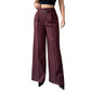 Pantalon de costume élégant à taille haute pour femme