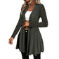 ✨ Cardigan Femme Élégant à Col Ouvert – Coupe Fluide & Style Raffiné