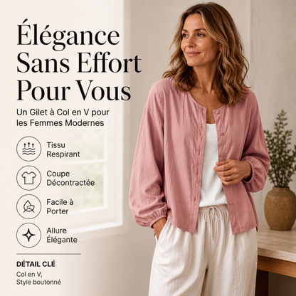 Chemise boutonnée oversize unie pour femme