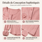 Chemise boutonnée oversize unie pour femme