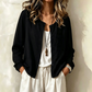 Chemise boutonnée oversize unie pour femme