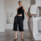 Pantalon cargo capri léger et à séchage rapide pour femme