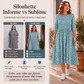 Robe à smocks et imprimé floral pour femme