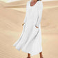 Robe à manches longues unie pour femme