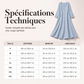 Robe à manches longues unie pour femme