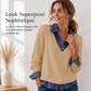 👗 PROMO LIMITÉE 50% DE RÉDUCTION ! 💥 Haut décontracté à manches longues avec patchwork pour femmes