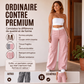 🌸 OFFRE LIMITÉE –50% ! ✨ Pantalon cargo droit à bandes latérales pour femme