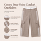 🌸 OFFRE LIMITÉE –50% ! ✨ Pantalon cargo capri de sport femme à bandes latérales