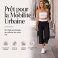 🌸 OFFRE LIMITÉE –50% ! ✨ Pantalon cargo capri de sport femme à bandes latérales