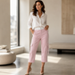 🌸 OFFRE LIMITÉE –50% ! ✨ Pantalon cargo capri de sport femme à bandes latérales