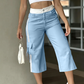 🌸 OFFRE LIMITÉE –50% ! ✨ Pantalon cargo capri de sport femme à bandes latérales