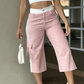 🌸 OFFRE LIMITÉE –50% ! ✨ Pantalon cargo capri de sport femme à bandes latérales