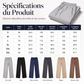 Pantalon large décontracté pour femme avec cordon de serrage élastique