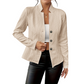 Blazer boutonné texturé pour femme
