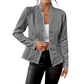 Blazer boutonné texturé pour femme
