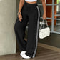 Pantalon large à cordon pour femme