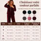 Ensemble de détente décontracté en velours 2 pièces pour femme