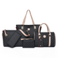 Women 6-Piece Handbag Set Fashion Bone Pattern