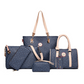 Women 6-Piece Handbag Set Fashion Bone Pattern