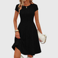 Robe en maille côtelée brossée élégante pour femme