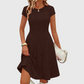 Robe en maille côtelée brossée élégante pour femme