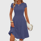 Robe en maille côtelée brossée élégante pour femme