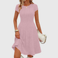 Robe en maille côtelée brossée élégante pour femme