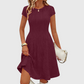 Robe en maille côtelée brossée élégante pour femme
