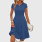 Robe en maille côtelée brossée élégante pour femme