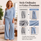 Ensemble haut épaules dénudées et pantalon large pour femme