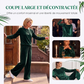 Ensemble deux pièces pour femme : haut en velours et pantalon