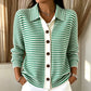 Women's Striped Knit Cardigan
