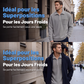 Pull décontracté à col demi-zip côtelé pour homme