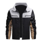 Veste à col montant bicolore pour homme