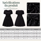 Robe à pois grande taille pour femme