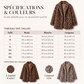 Manteau pour femme en fausse fourrure à motif léopard tendance