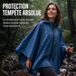 Poncho de pluie à capuche unisexe, imperméable et léger