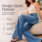 Jeans taille haute jambes larges pour femme