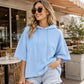 Sweat à capuche décontracté pour femme, coupe ample et manches larges