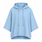 Sweat à capuche décontracté pour femme, coupe ample et manches larges