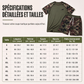 Ensemble chemise à manches courtes camouflage décontractée et short pour homme