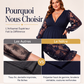 Robe longue élégante pour femme à col V avec empiècements en dentelle