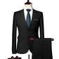 Costume d’affaires moderne coupe ajustée 2 pièces pour homme