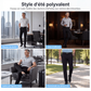 Pantalons décontractés en soie glacée pour homme