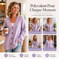Cardigan en maille oversize à col V pour femme