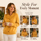 Cardigan en maille à col irrégulier pour femme