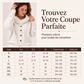 Cardigan en maille à col irrégulier pour femme