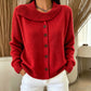 Cardigan en maille à col irrégulier pour femme
